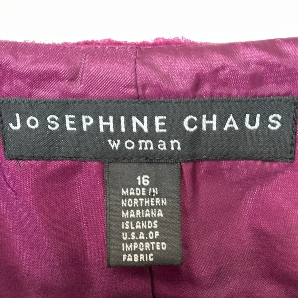 Josephine Chaus vintage mohair short jacket purple XL - Picture 5 of 7